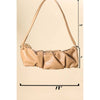 Faux Leather Rectangle Scrunch Fashion Bag