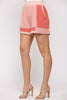 Coral Texture Knit Shorts