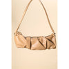 Faux Leather Rectangle Scrunch Fashion Bag