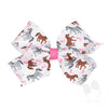 Horse Farm Print Bow