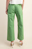 Ankle Cropped Pants Apple Green