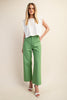 Ankle Cropped Pants Apple Green