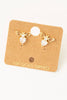 Rhinestone Bee Stud Earrings