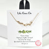 Life Goes On leaves charm necklace