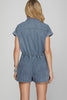 Drop SS Denim Romper Twill Tie