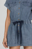 Drop SS Denim Romper Twill Tie