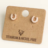 Mini Horseshoe Post Stud Earrings