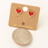 Enamel Mini Heart Stud Earrings