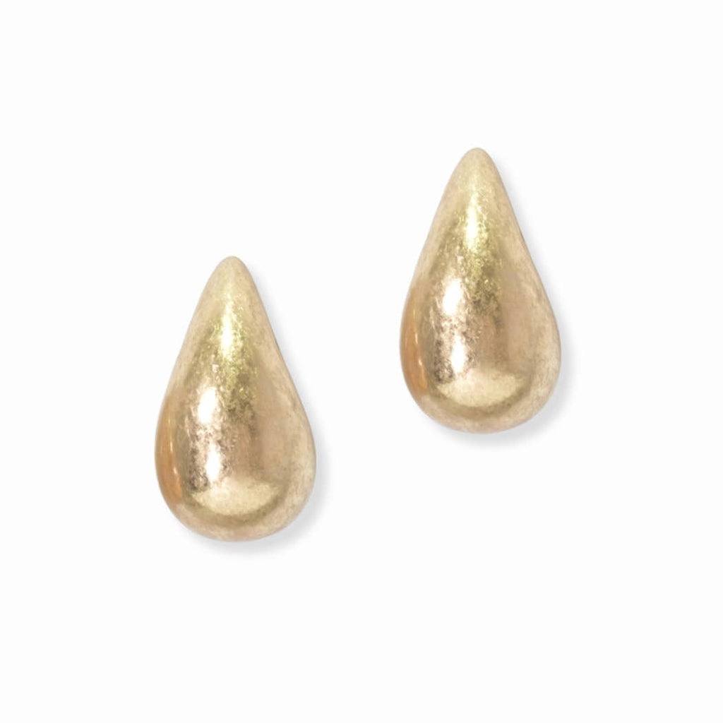 Lightweight Teardrop Stud Earring