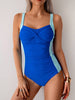 Sleeveless Color Blocked One-piece Swimsuit