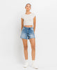 Rebecca HIGH RISE WAIST CLEAN CUT A LINE SHORTS