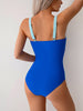 Sleeveless Color Blocked One-piece Swimsuit