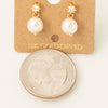 Round Pearl Drop Earrings