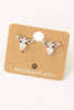 Rhinestone Bee Stud Earrings