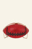 Rhinestone Encrusted Football Clutch Bag