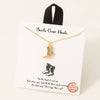 Gold Dipped Cowboy Boots Pendant Necklace