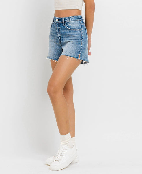 Rebecca HIGH RISE WAIST CLEAN CUT A LINE SHORTS