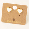 Enamel Mini Heart Stud Earrings