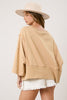 Beige Solid Sweatshirt