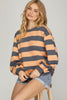 Stripe Pullover Sweatshirt