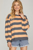 Stripe Pullover Sweatshirt