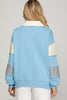 Color Block V Sweatshirt BLUE