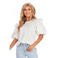 White Franco Top