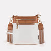 Retro Contrasting PU Leather Crossbody Bag