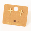 Mini Cross Post Stud Earrings