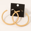 Metallic Tube Hoop Earrings