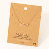 Mountain Cutout Pendant Necklace