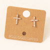 Mini Cross Stud Earrings