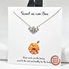 Sweet as can Bee bee cubic zirconia necklace