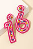 Sweet Sixteen Birthday Earrings