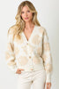 20429 Floral Button Down Cardigan