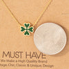 Green Clover Charm Necklace