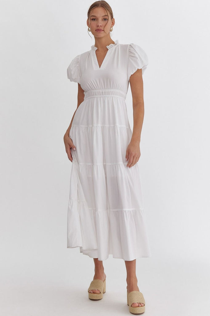 Midi Off-White Dress