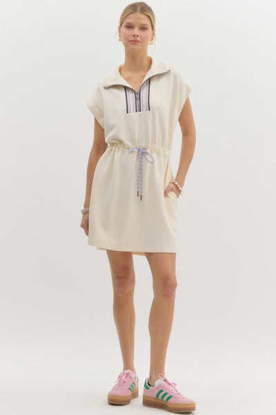 Lt. Taupe Pull String Dress