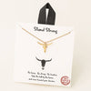 Long Horn Pendant Necklace