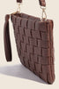 Faux Leather Basket Weave Bag