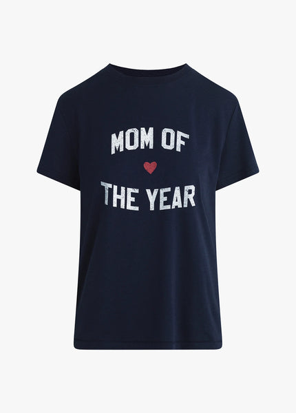 Mom of Year Navy Tee